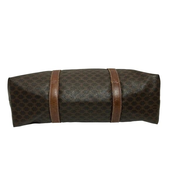 CELINE Macadam - Dark Brown Light Brown PVC Leather Tote Bag 177-081625 - Picture 4 of 8